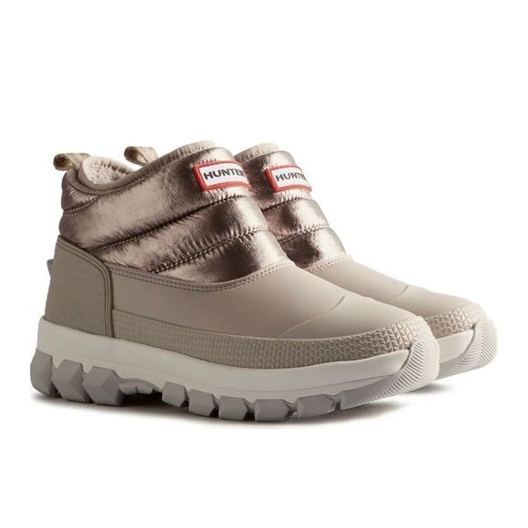 HUNTER Metallic Insulated Waterproof Snow Boots women size 9 NWB - Picture 2 of 14